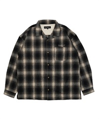 NOMADIK ノマディック　スノボ　ネルシャツ　オンブレチェック美品　刺繍ロゴ NOMADIK ノマディック OMBRE CHECK SHIRT スノーボード ウェア