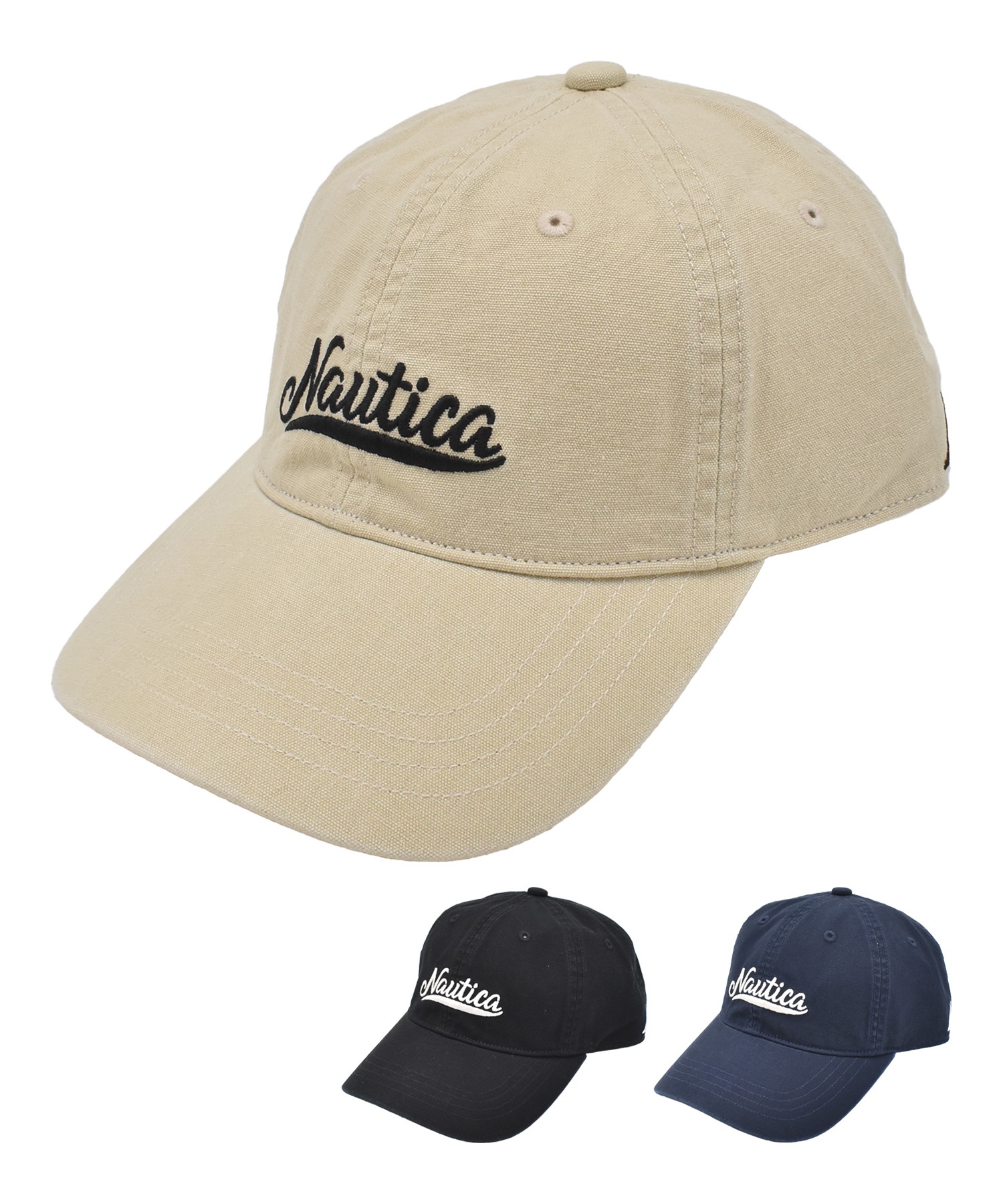 NAUTICA ノーティカ キャップ 帽子 キャンバス生地 ウォッシュ加工 6