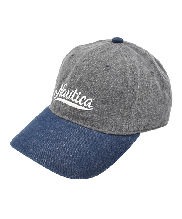 NAUTICA ノーティカ キャップ 帽子 ツートーン デニム生地 ウォッシュ加工 6パネル 2TONE WASHED 6P CAP NT146
