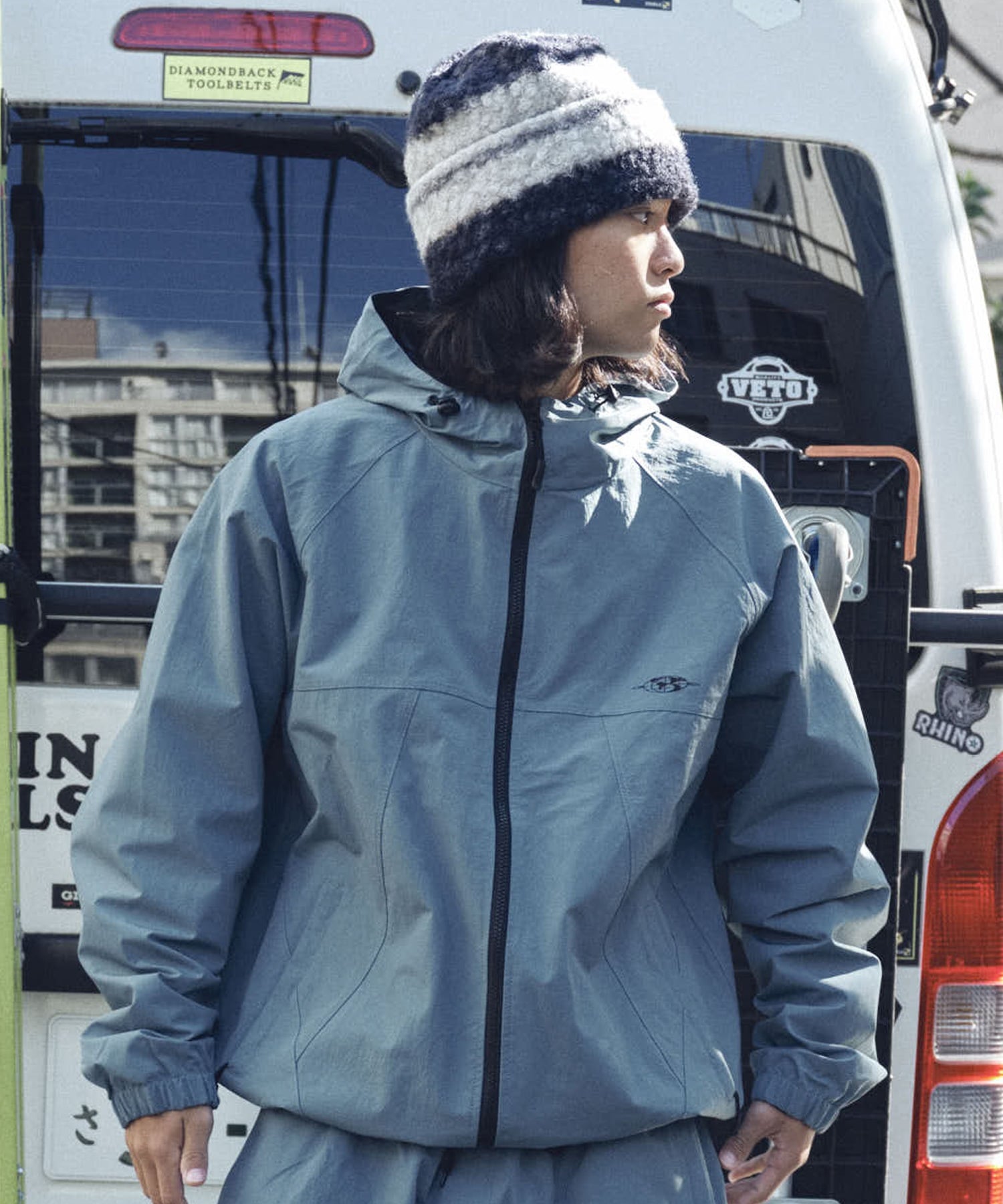 【2526】BSRABBIT ビーエスラビット スノーボード ウェア ジャケット ユニセックス STORMLITE JACKET ムラサキスポーツ 25-26モデル MM E30(MIN-M)