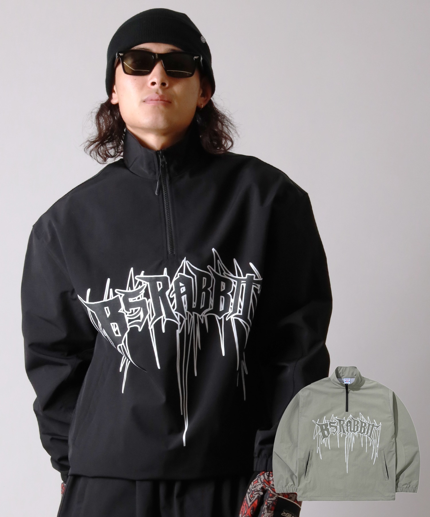 BSRABBIT ビーエスラビット DEATH LOGO 3L ANORAK JK スノーボード
