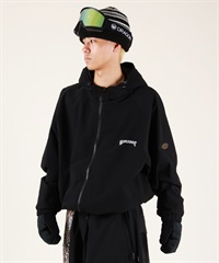 ビエスラビットAlways On Hoodie Jacket Black M BSRABBIT ビーエスラビット スノーボード ウェア ジャケット ユニ
