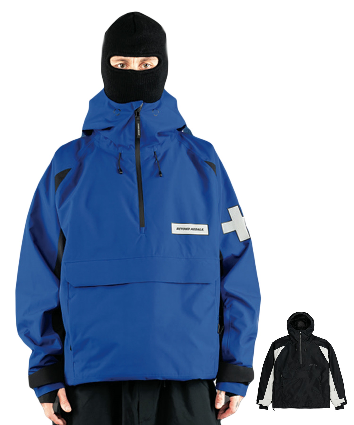 【早期購入/店頭受取対象外】BEYOND MEDALS ビヨンド メダルス スノーボード ジャケット ユニセックス Retro Anorak 2L 23225317 25-26モデル MM D18(BLACK-XS)