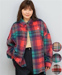 BEVERLY HILLS POLO CLUB シャギーチェックシャツ BEVERLY HILLS POLO CLUBシャギーチェックシャツグレー