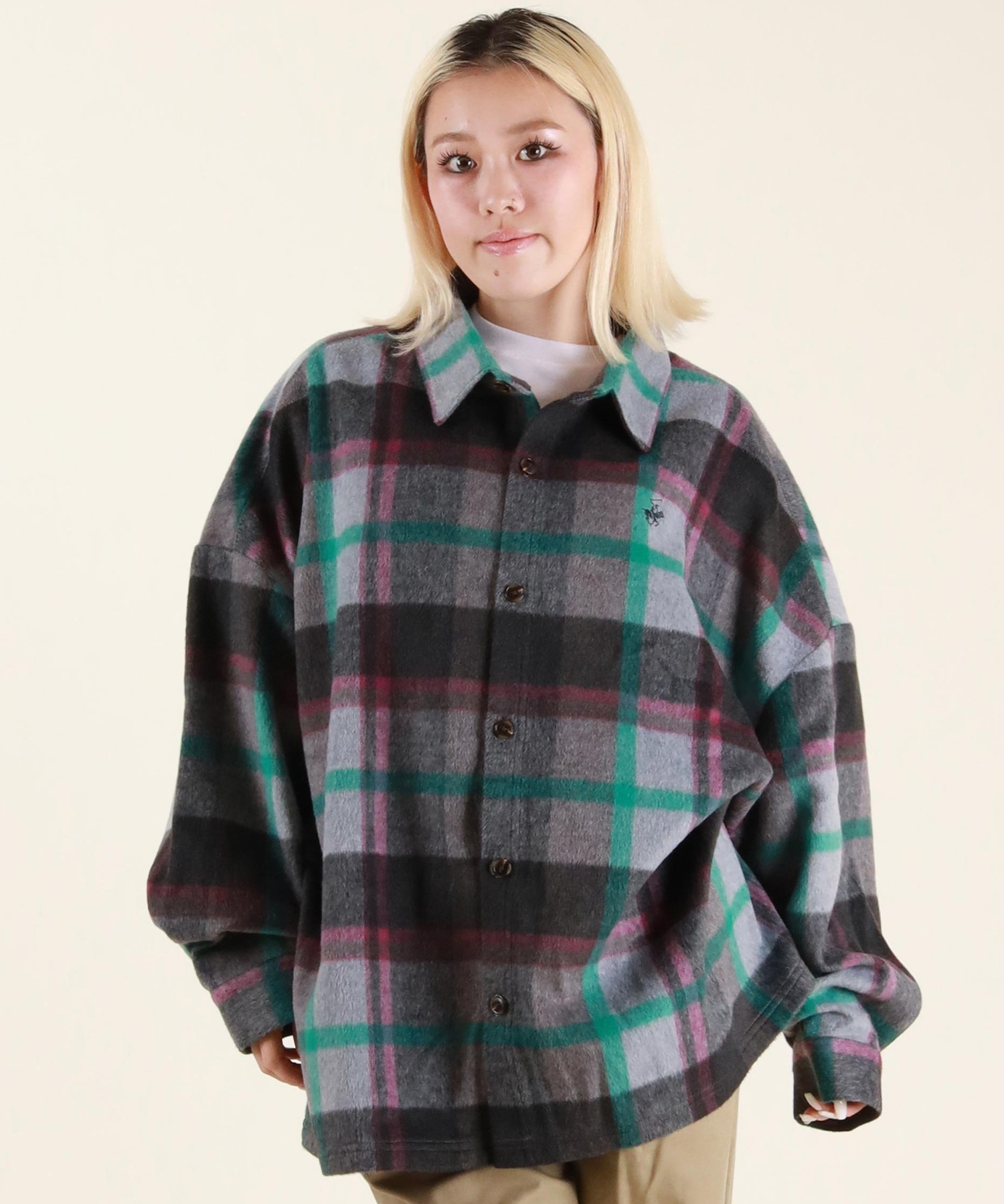 LEPSIM BEVERLY HILLS POLO CLUシャギーチェックシャツ BEVERLY HILLS