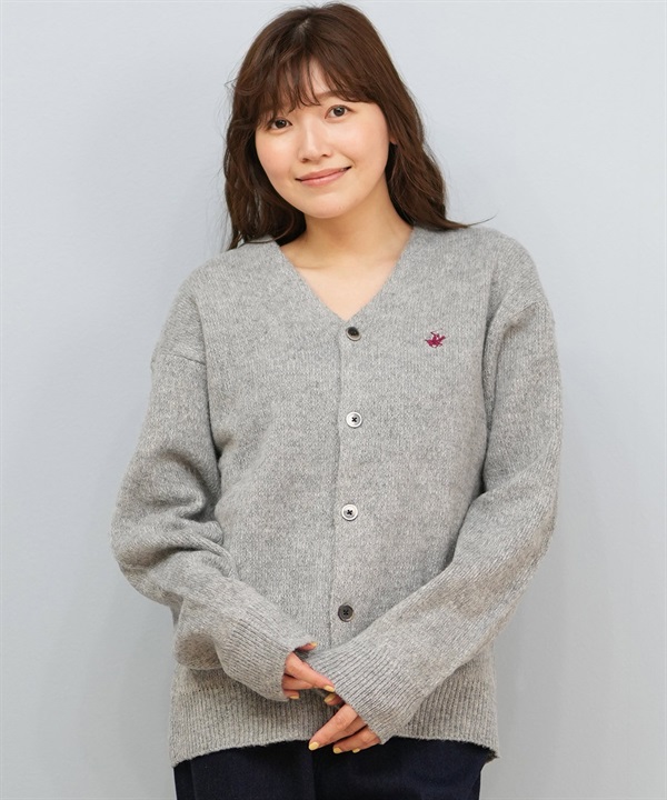 BEVERY HILLS P.C ビバリーヒルズポロクラブ ニット セーター カーディガン レディース シンプル ワンポイント 5487-6750