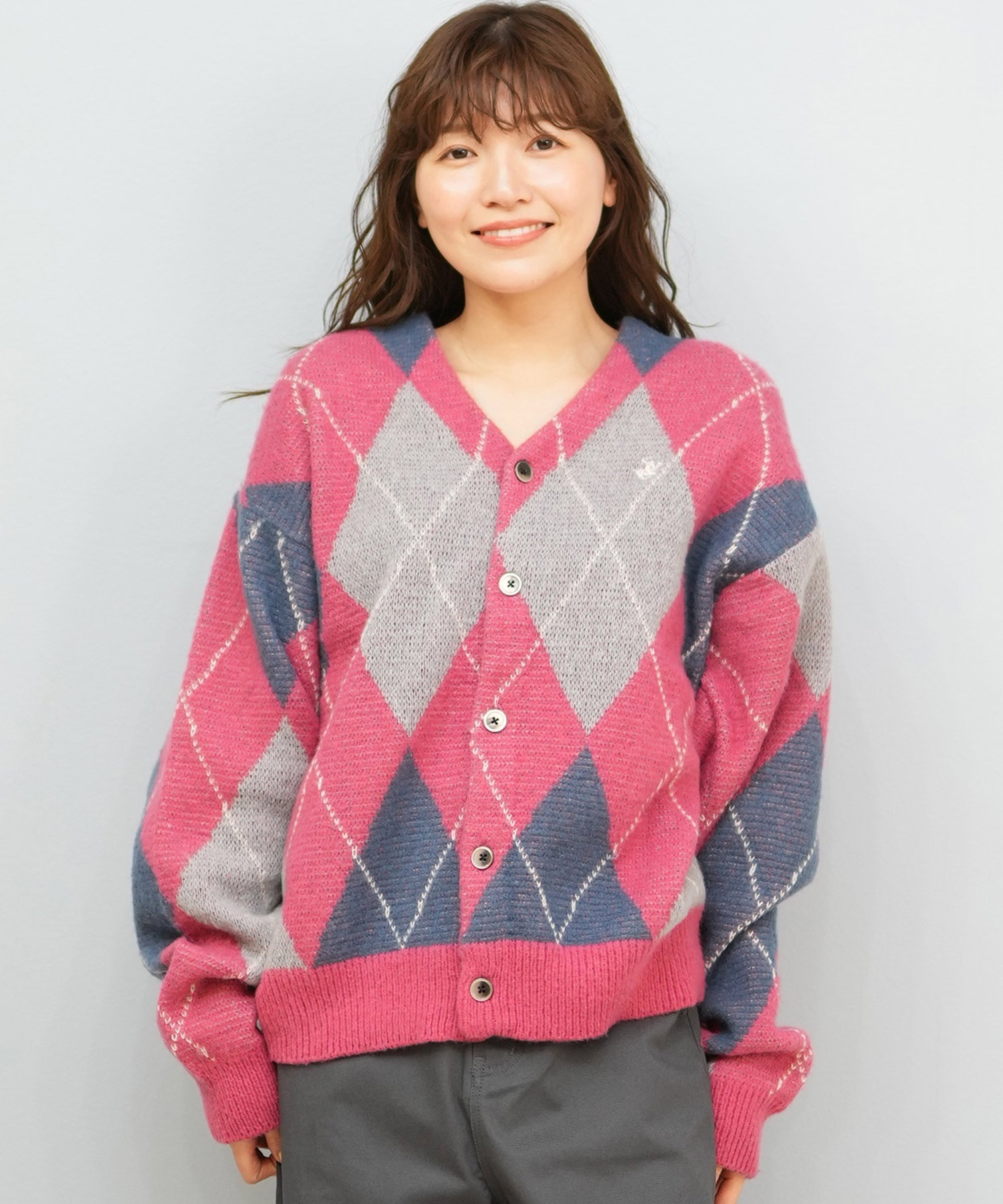 BEVERY HILLS P.C ビバリーヒルズポロクラブ ニット セーター カーディガン レディース チェック 5487-6751(08PK-M)