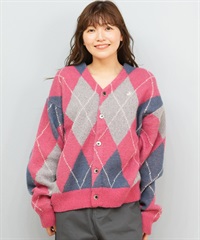 BEVERY HILLS P.C ビバリーヒルズポロクラブ ニット セーター カーディガン レディース チェック 5487-6751(08PK-M)