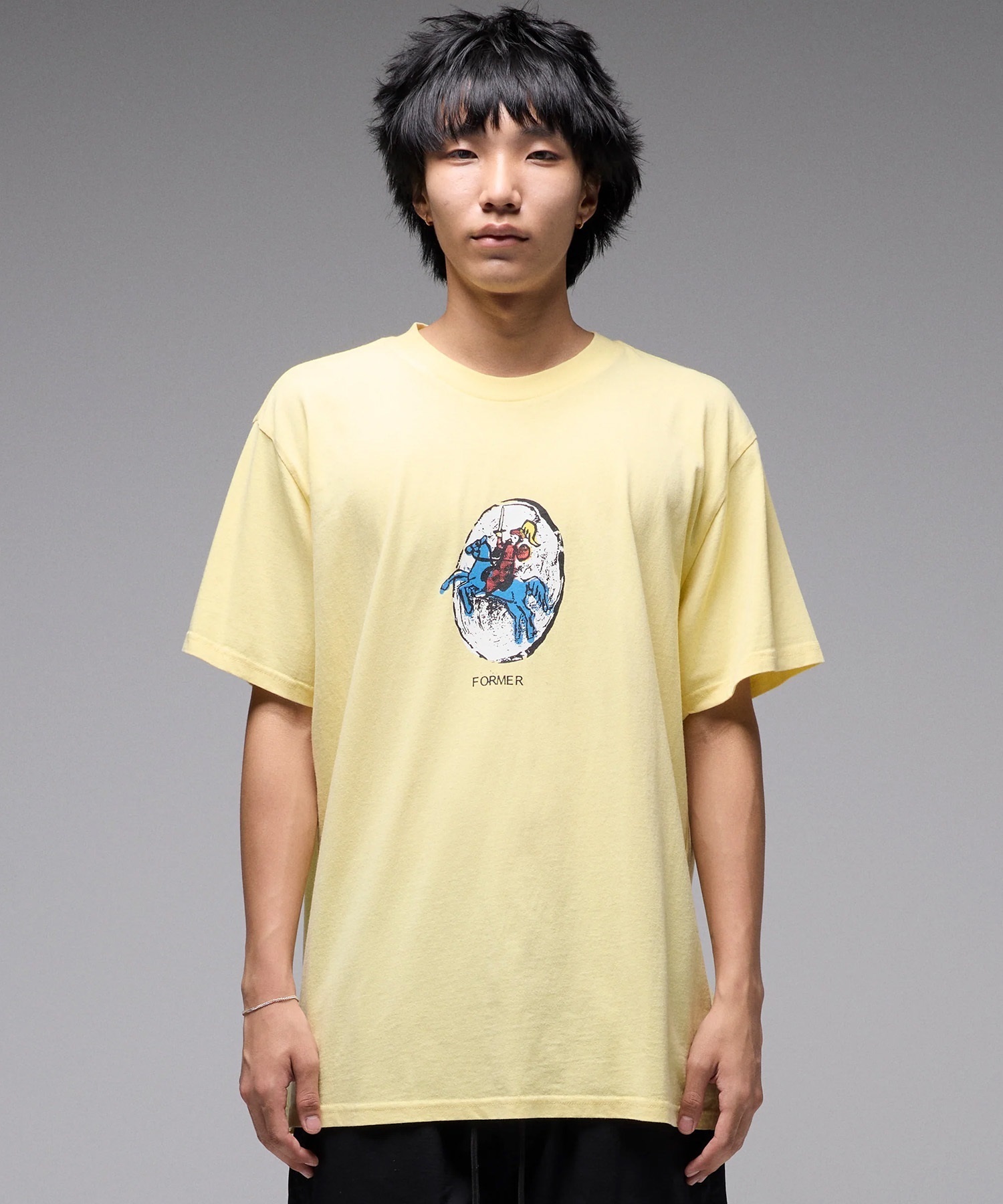 FORMER フォーマー 半袖 Tシャツ メンズ ロゴ FTE-25401 ショート