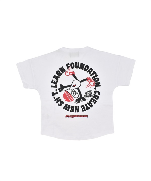FORGET NEVER フォーゲットネバー 半袖 Tシャツ キッズ ジュニア 子供 バックプリント 253OO3ST704FN ムラサキスポーツ限定