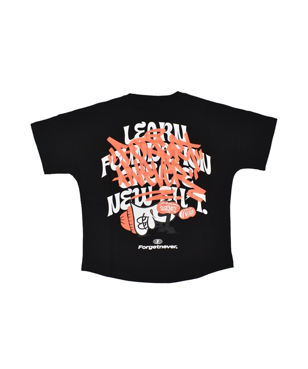 FORGET NEVER フォーゲットネバー 半袖 Tシャツ キッズ ジュニア 子供 バックプリント 253OO3ST705FN ムラサキスポーツ限定
