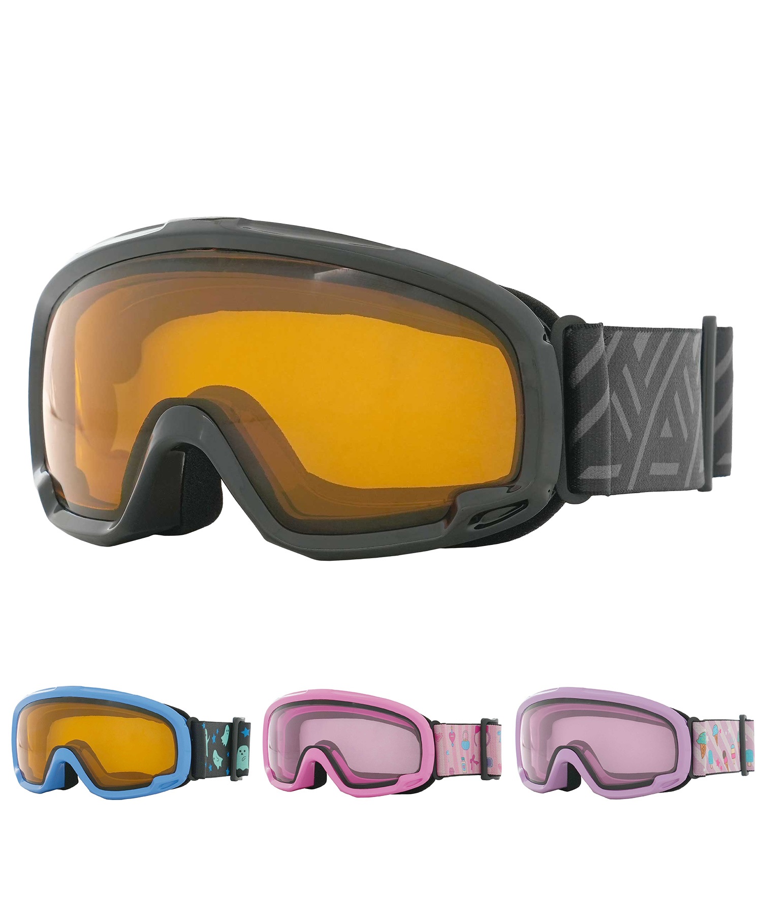 MINE マイン JUNIOR GOOGLES スノーボード ゴーグル キッズ ムラサキ