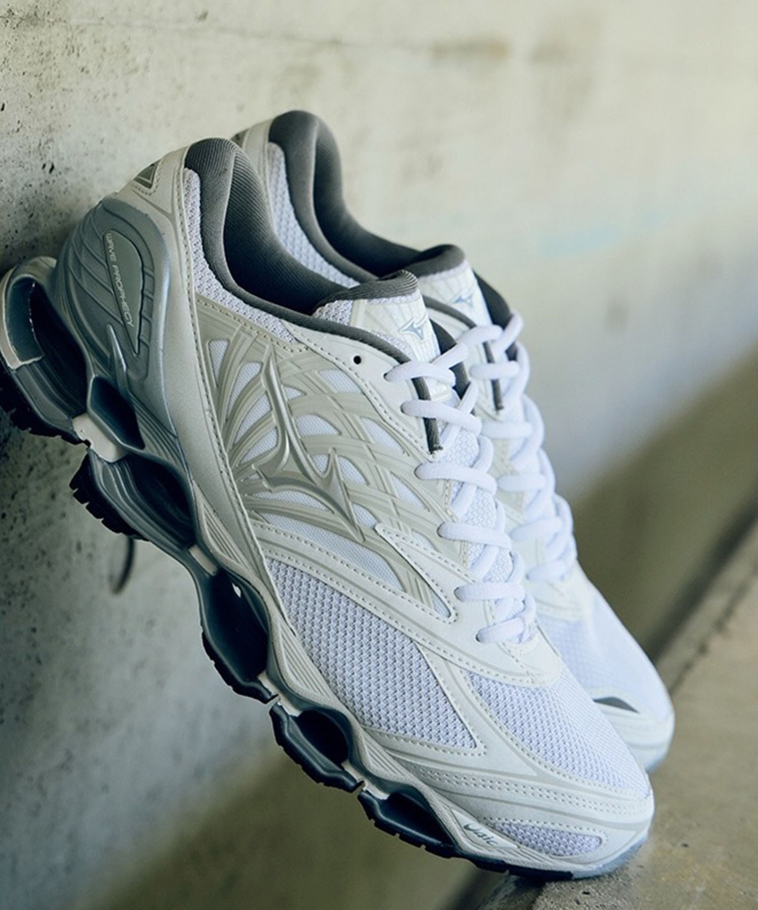 MIZUNO ミズノ スニーカー メンズ レディース シルバー 韓国