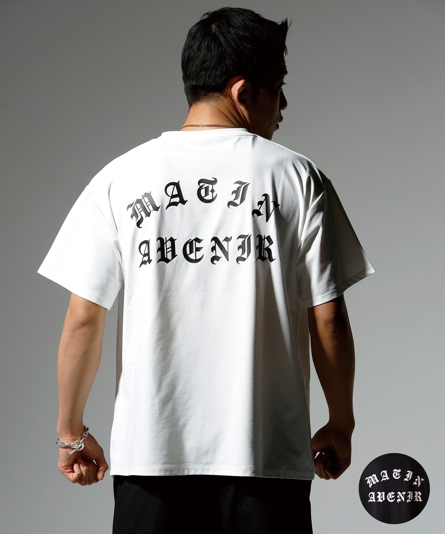 MATIN AVENIR マタンアヴニール 水着 ラッシュガード 半袖 Tシャツ メンズ 水陸両用 MA250005 ムラサキスポーツ限定(BK-M)