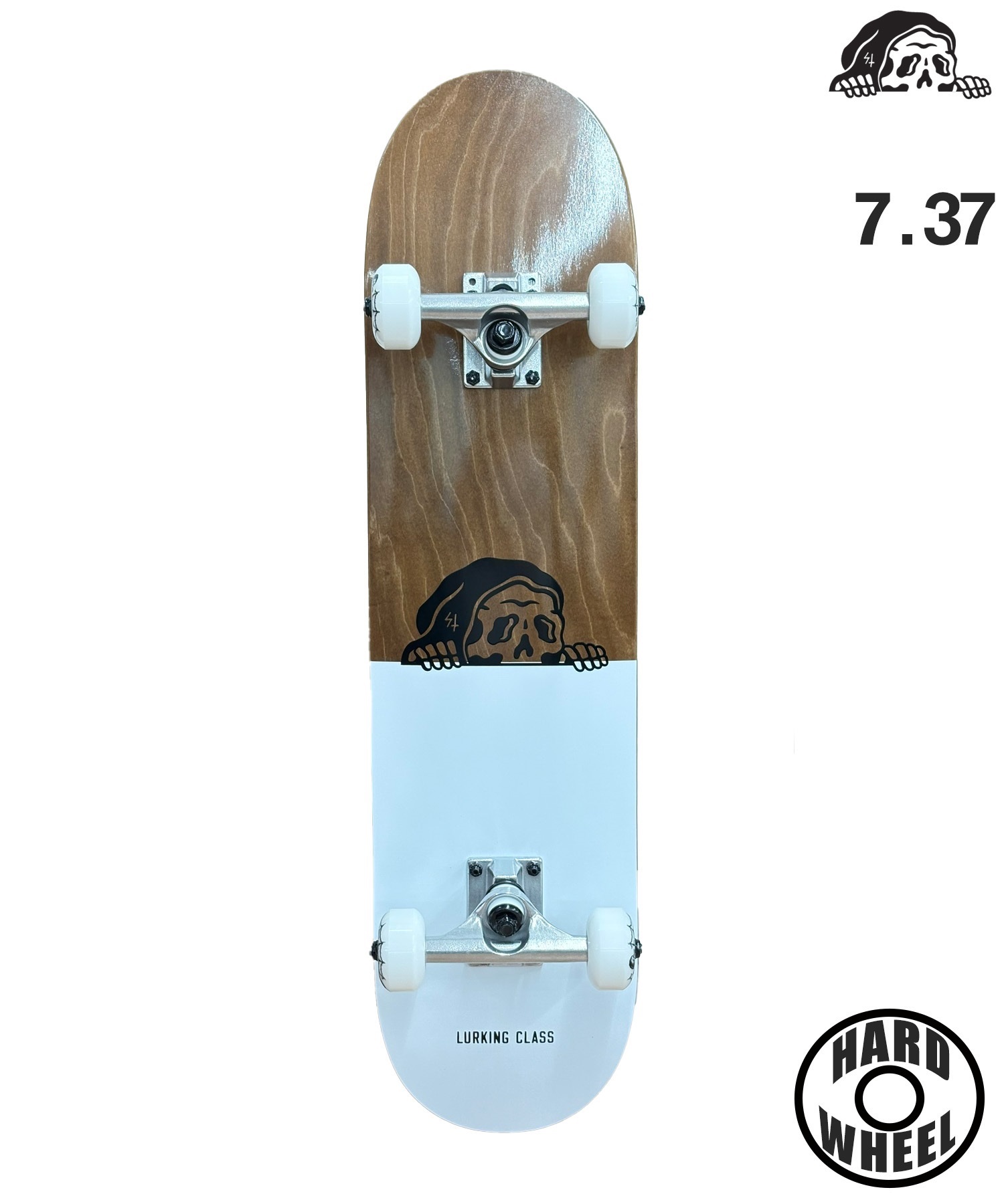 LURKING CLASS ラーキング クラス キッズ スケートボード コンプリート 7.37inch MR LURKER 2 ムラサキスポーツ 初心者 完成品(BR/WT-7.37inch)