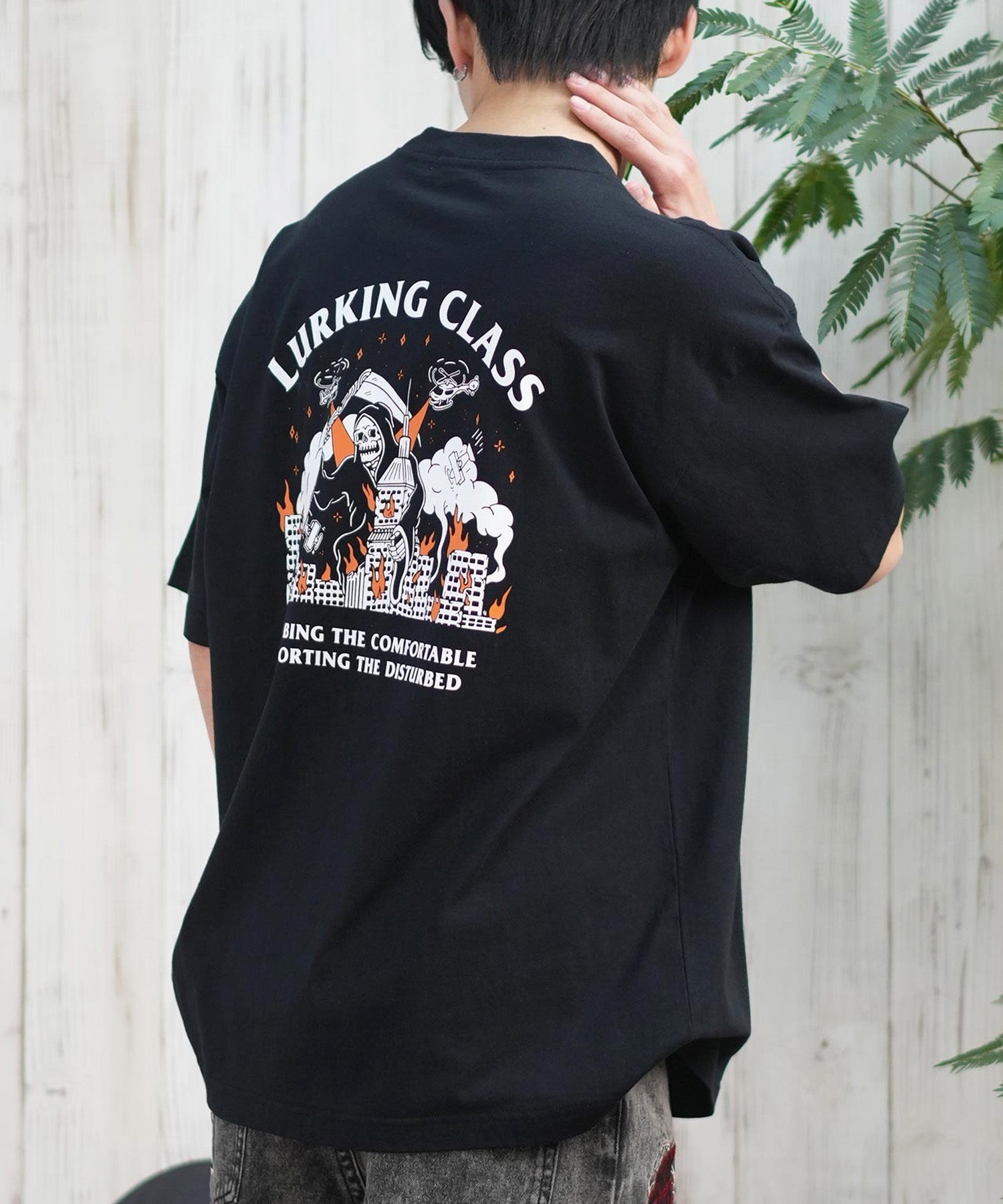 LURKING CLASS ラーキングクラス 半袖 Tシャツ メンズ バックプリント