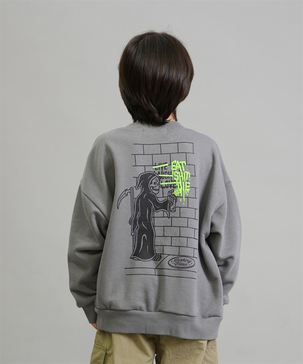 LURKING CLASS ラーキングクラス トレーナー スウェット キッズ ジュニア 子供 EAT SHIT DIE CREW ST25FUM03K