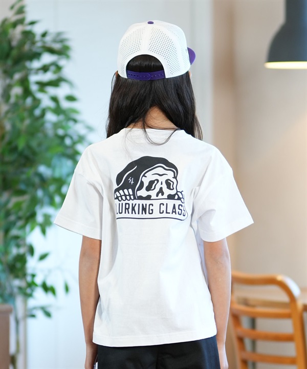 LURKING CLASS ラーキングクラス 半袖 Tシャツ キッズ ジュニア バックプリント ロゴ BASIC LOGO TEE ST25STM01K ムラサキスポーツ限定