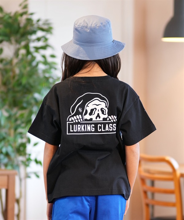 LURKING CLASS ラーキングクラス 半袖 Tシャツ キッズ ジュニア バックプリント ロゴ BASIC LOGO TEE ST25STM01K ムラサキスポーツ限定