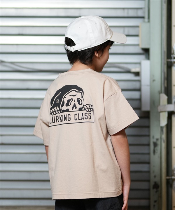 LURKING CLASS ラーキングクラス 半袖 Tシャツ キッズ ジュニア バックプリント ロゴ BASIC LOGO TEE ST25STM01K ムラサキスポーツ限定