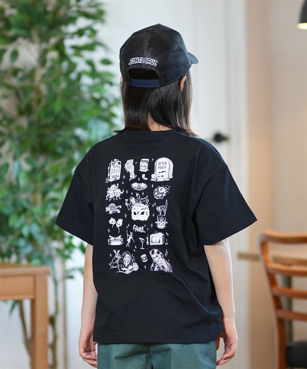 LURKING CLASS ラーキングクラス 半袖 Tシャツ キッズ ジュニア バックプリント NIGHT MOVES FLASH TEE ST25STM04K ムラサキスポーツ限定
