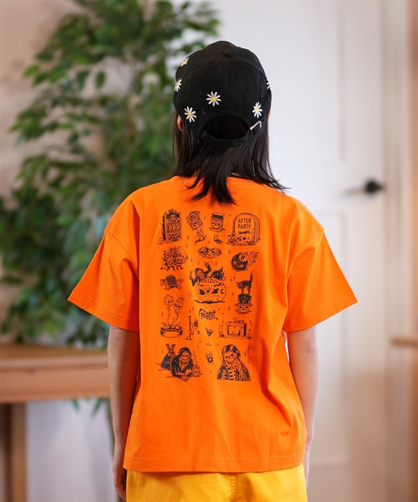 LURKING CLASS ラーキングクラス 半袖 Tシャツ キッズ ジュニア バックプリント NIGHT MOVES FLASH TEE ST25STM04K ムラサキスポーツ限定