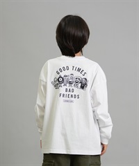 LURKING CLASS ラーキングクラス 長袖 Tシャツ ロンT キッズ ジュニア 子供 GOOD TIMES 2 L S TEE ST25FTM01K(WHITE-130cm)