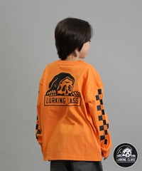 LURKING CLASS ラーキングクラス 長袖 Tシャツ ロンT キッズ ジュニア 子供 LURKIER L S TEE ST25FTM02K(BLACK-130cm)