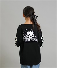 LURKING CLASS ラーキングクラス 長袖 Tシャツ ロンT キッズ ジュニア 子供 LURKIER L S TEE ST25FTM02K(BLACK-130cm)
