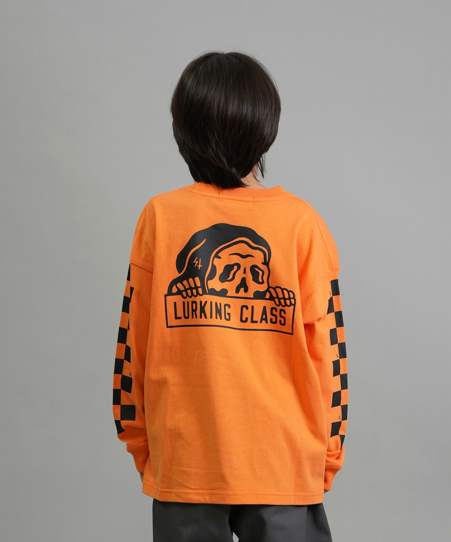 LURKING CLASS ラーキングクラス 長袖 Tシャツ ロンT キッズ ジュニア 子供 LURKIER L S TEE ST25FTM02K(ORG-130cm)
