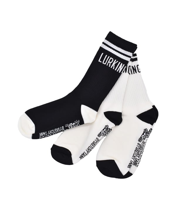 LURKING CLASS ラーキングクラス 靴下 キッズ ジュニア 子供 クルー丈ソックス 3足セット LC KIDS 3PACKS SOCKS STAM03K