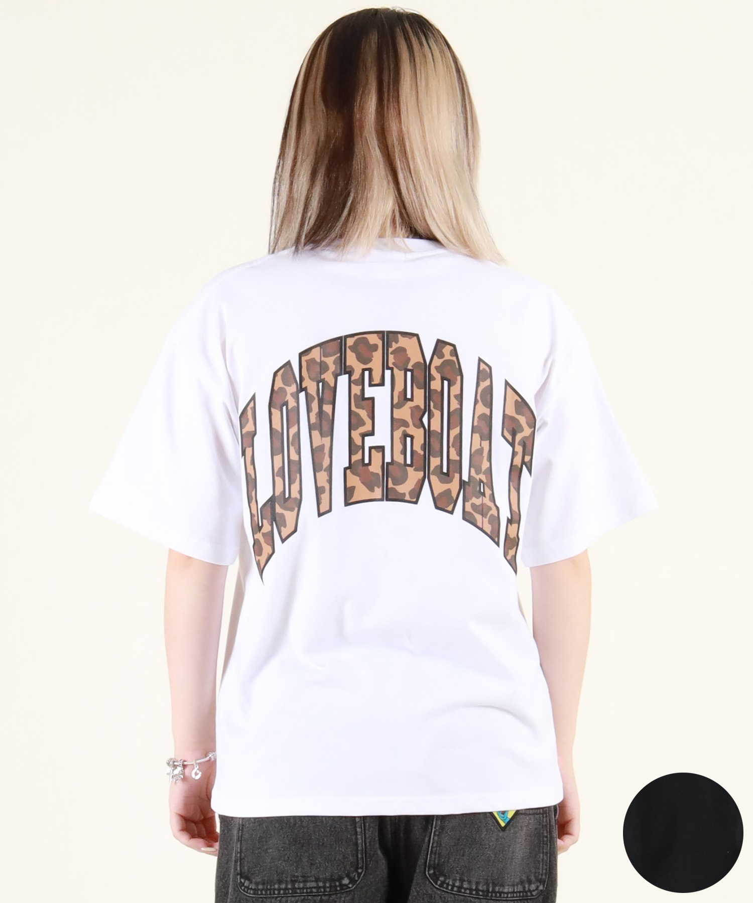 LOVE BOAT ラブボート 半袖 Tシャツ レディース バックプリント ロゴ
