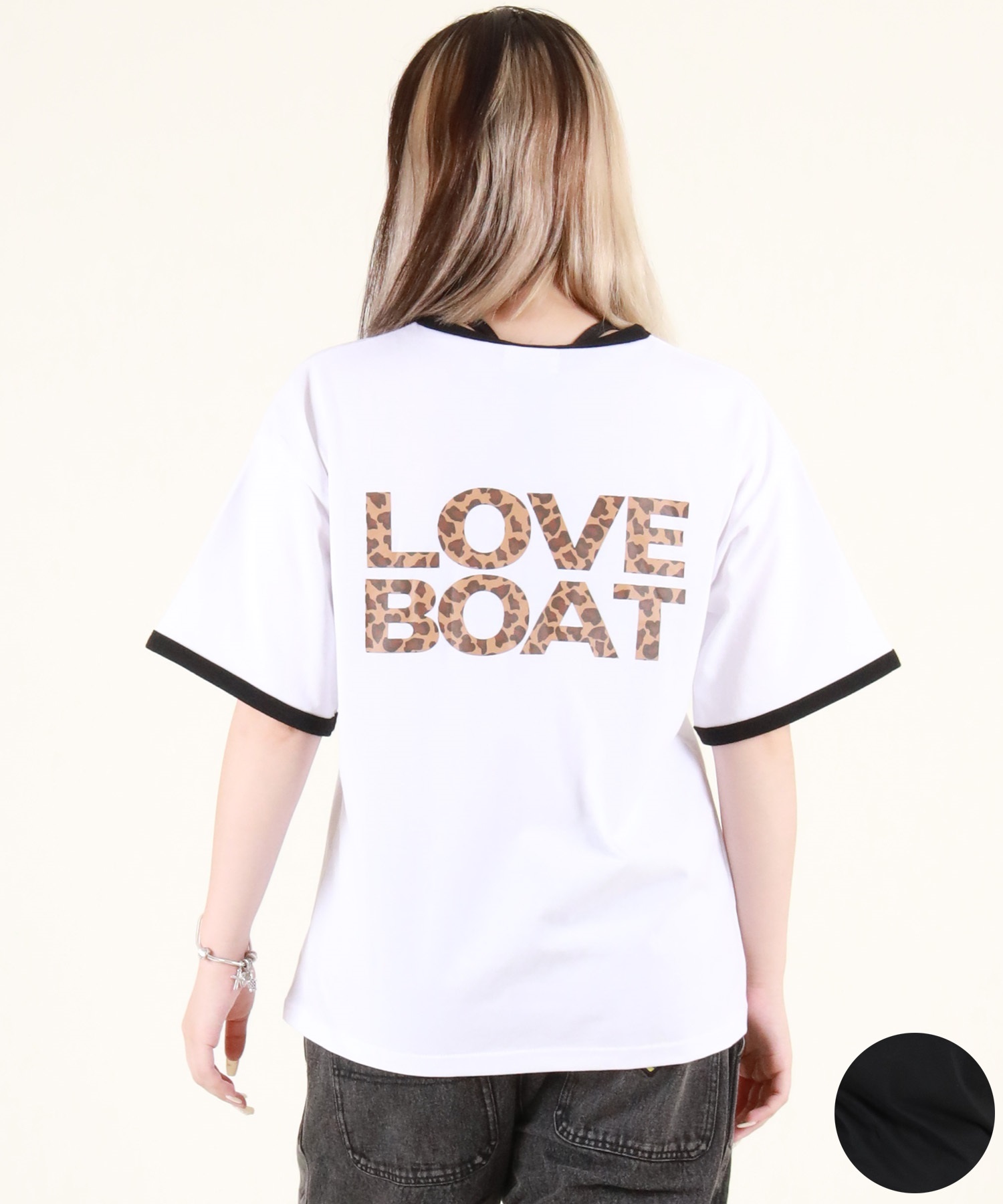 LOVE BOAT ラブボート 半袖 Tシャツ レディース バックプリント ロゴ