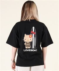LOVE BOAT ラブボート 半袖 Tシャツ レディース キティちゃん バックプリント ロゴ LBKTサーフT LBKT-ST01 LOVE BOAT ラブボート 半袖 Tシャツ レディース ハローキティ