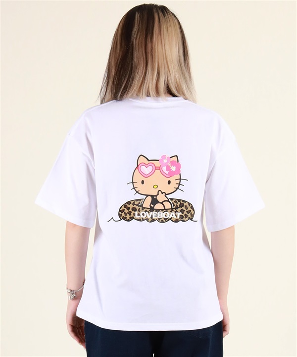 LOVE BOAT ラブボート 半袖 Tシャツ レディース ハローキティ バックプリント ロゴ LBKTSWIMT LBKT-ST02