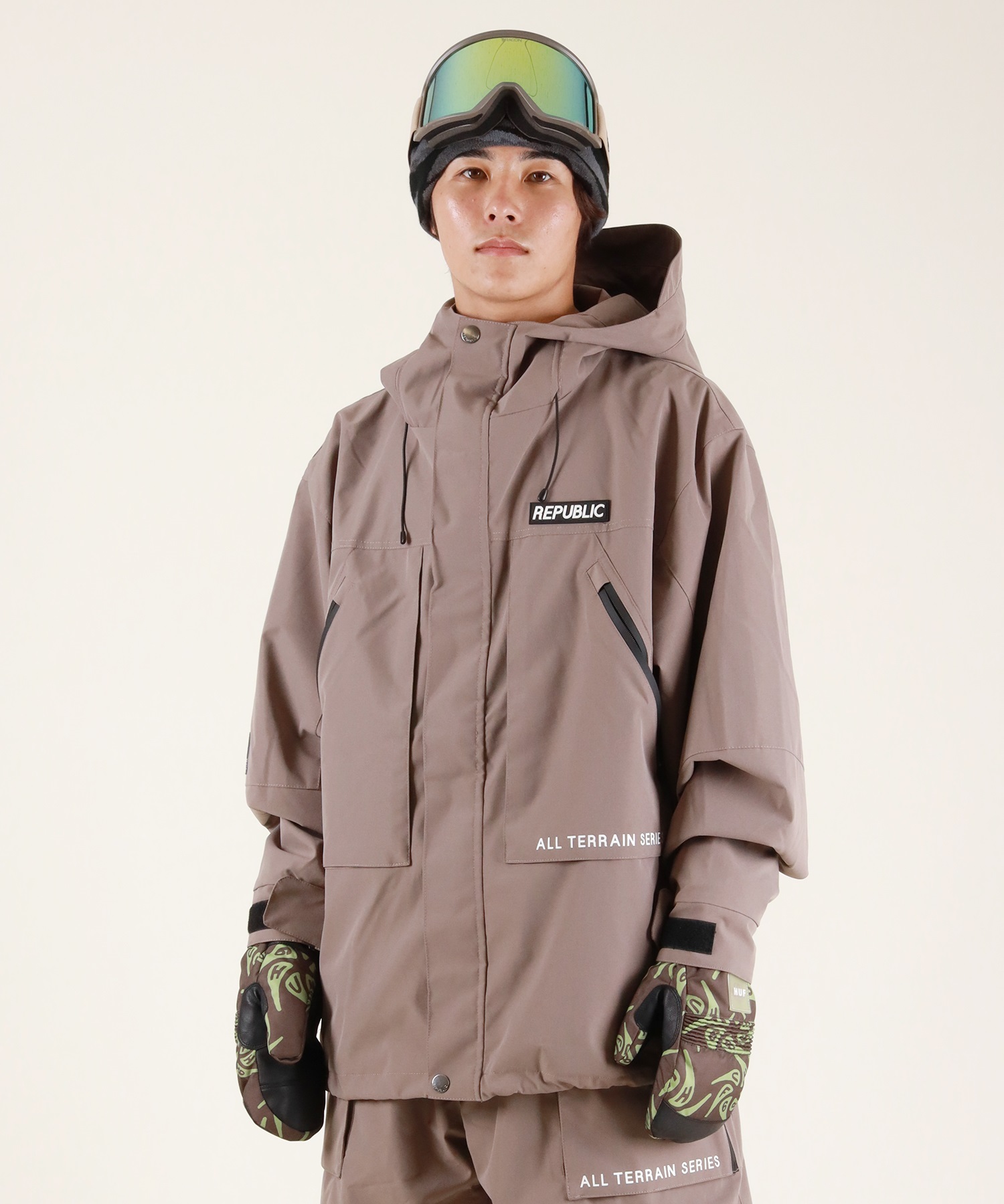 REPUBLIC グレー スノーボードウェア 早期購入/店頭受取対象外】REPUBLIC リパブリック スノーボード