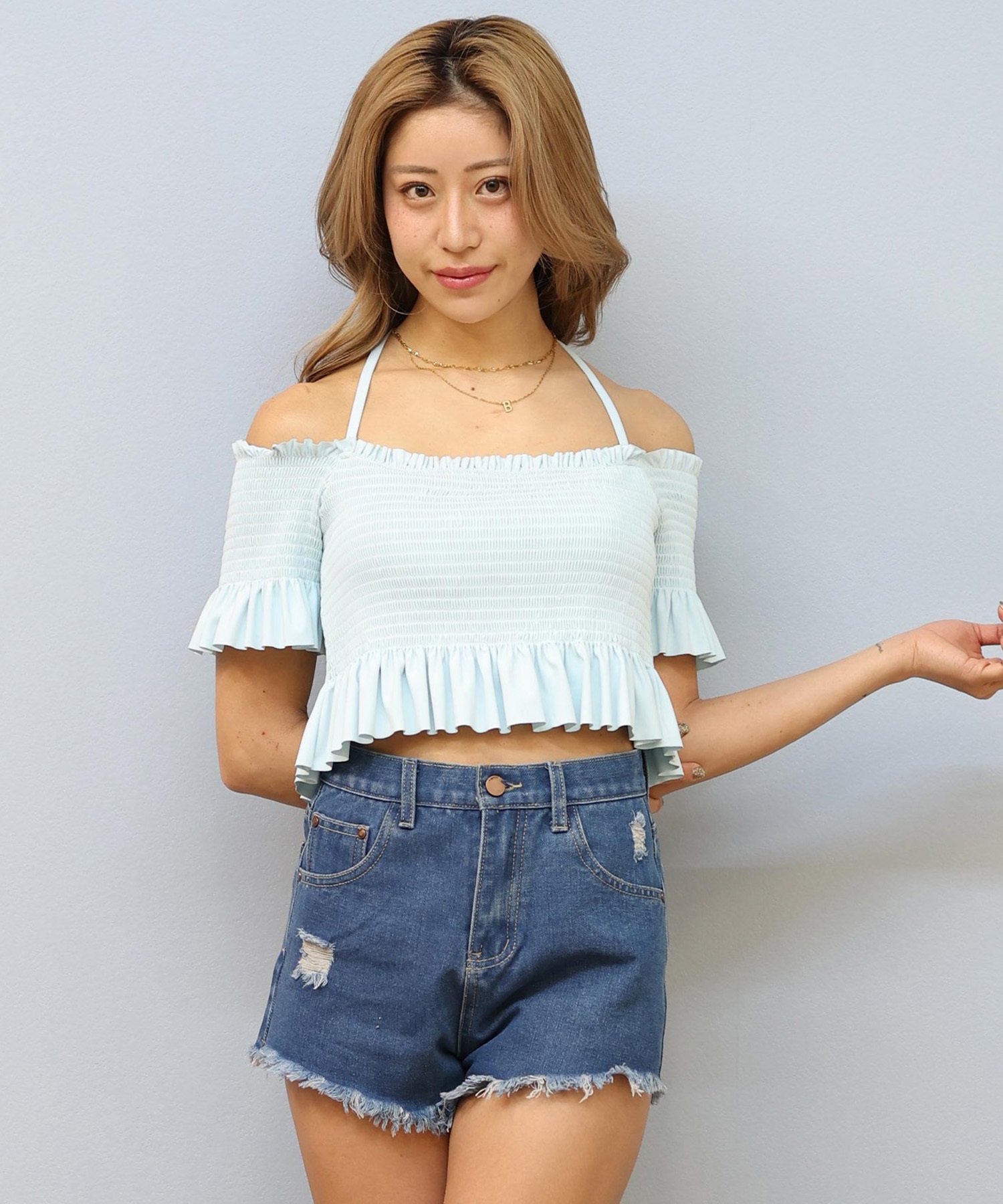 Sunrise Shell サンライズシェル フレアオフショル 3点セット 水着