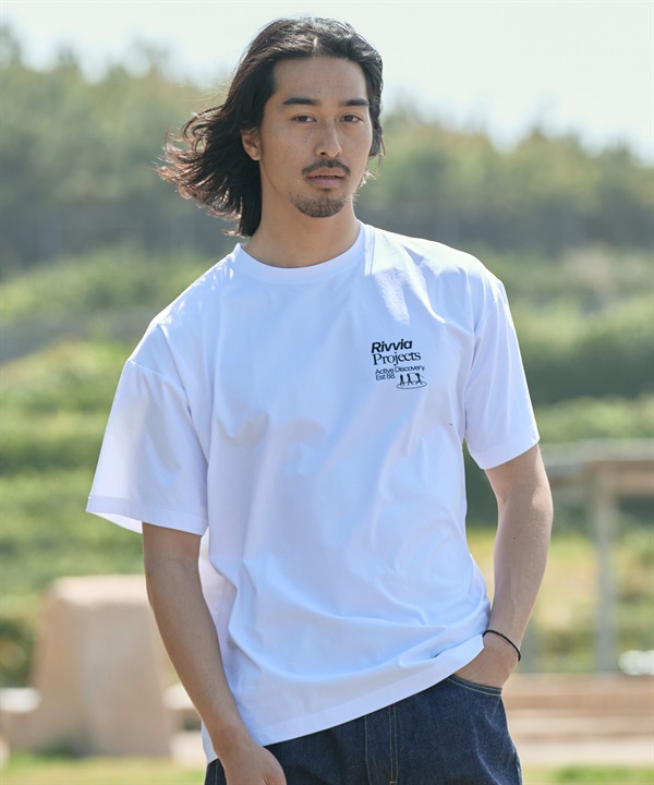 Rivvia PROJECTS リヴィアプロジェクツ 水着 ラッシュガード 半袖 Tシャツ メンズ 水陸両用 UVカット RQ2-W05