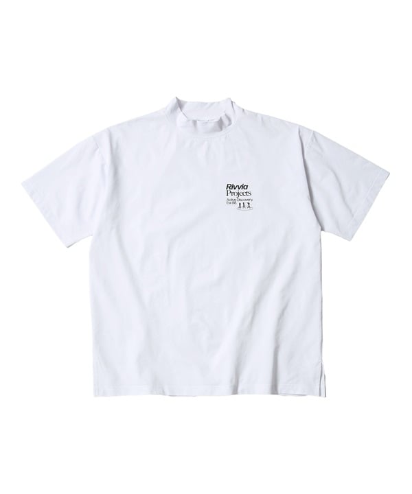 Rivvia PROJECTS リヴィアプロジェクツ 水着 ラッシュガード 半袖 Tシャツ モックネック メンズ 水陸両用 UVカット RQ2-W07
