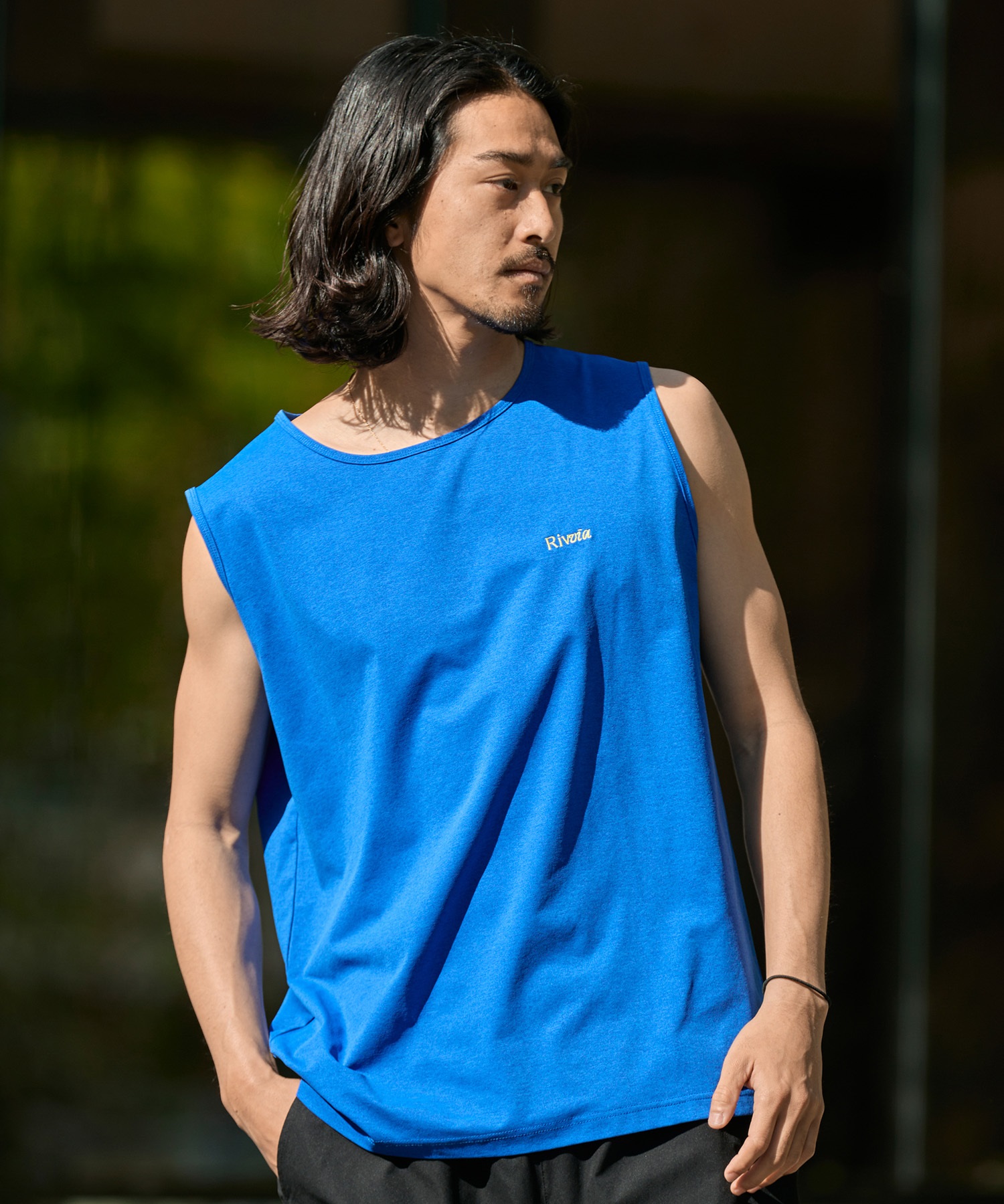 Rivvia PROJECTS リヴィアプロジェクツ 水着 ラッシュガード タンクトップ メンズ 水陸両用 UVカット RQ2-W09(BLU-M)