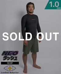 LORDISH BEHAVIOR ローディッシュビヘイビアー プロテクト ジャケット  LB25-PT-JKT ウェットスーツ ネオラッシュ メンズ(BLK-S)