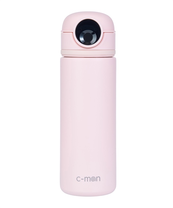 c-mon シーモン 水筒 真空断熱ボトル 指紋センサー付き 500ml ペールピンク CM01-500PPK