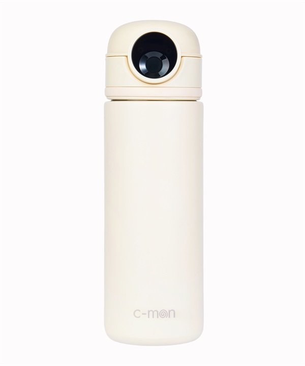 c-mon シーモン 水筒 真空断熱ボトル 指紋センサー付き 500ml バニラホワイト CM01-500VWT