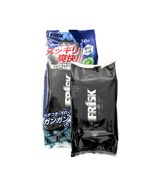 FRISK フリスク ボディシート 汗拭きシート 冷感 COOL FACE&BODY SHEET クール フェイス&ボディ シート ペパーミント 535894