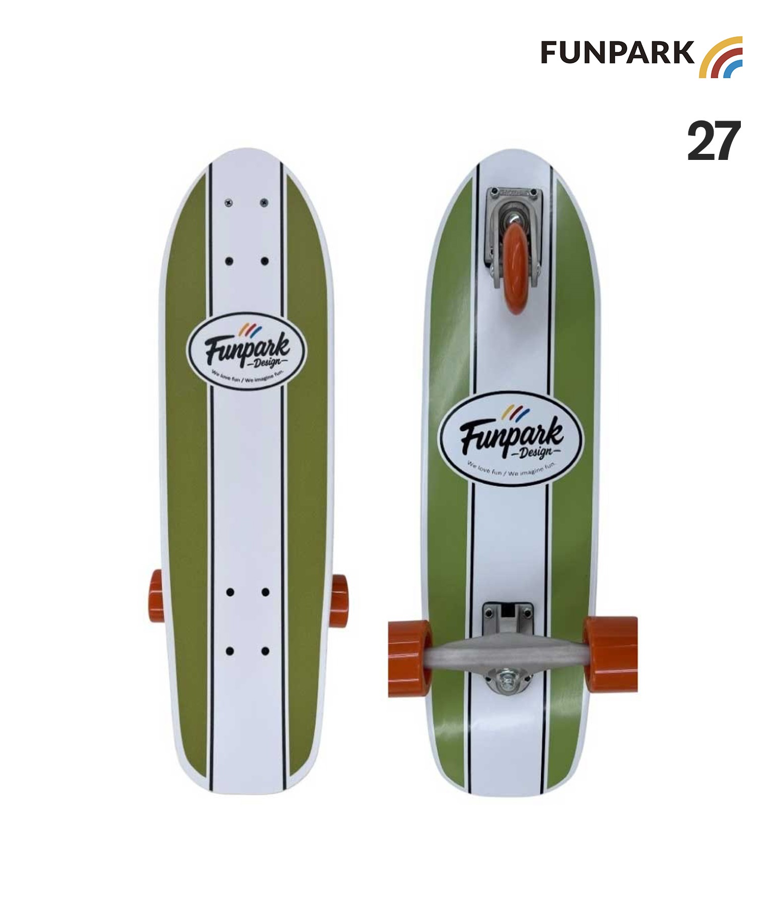 FUNPARK スイングボード 3輪 スケートボード 27inch SWING BOARD