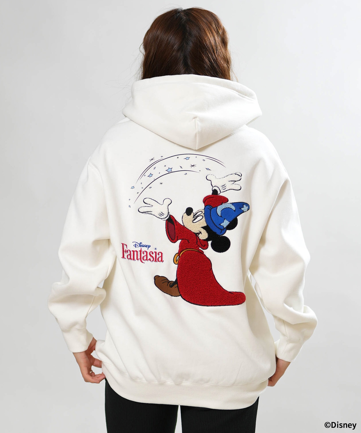 専用　新品　ディズニーランドパリ ミッキー　ファンタジア　DLP パーカー M ANTIBAL アンティバル プルオーバー パーカー フーディー レディース