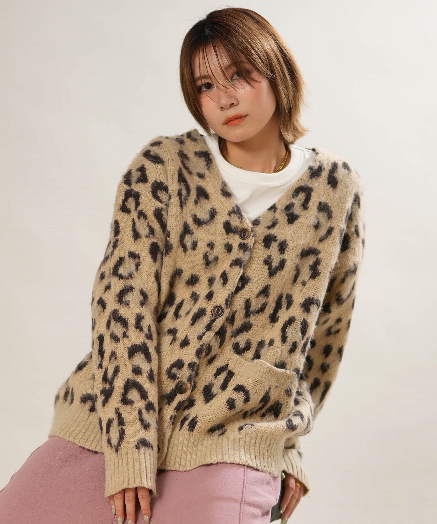 ANTIBAL アンティバル ニット セーター レディース モヘアカーディガン