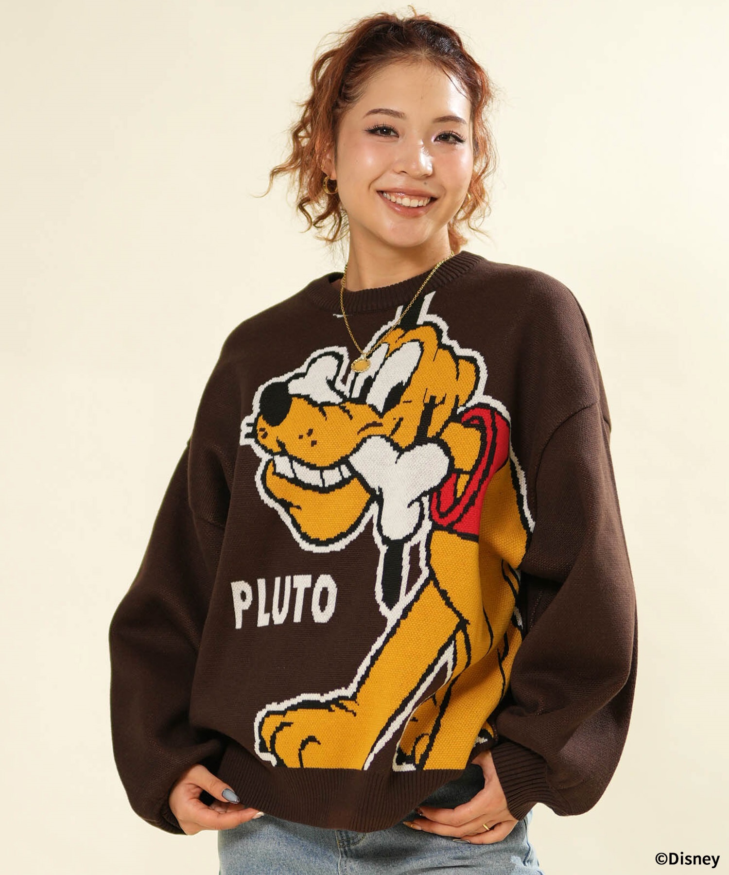 ANTIBAL アンティバル ニット セーター レディース Disney ジャガード