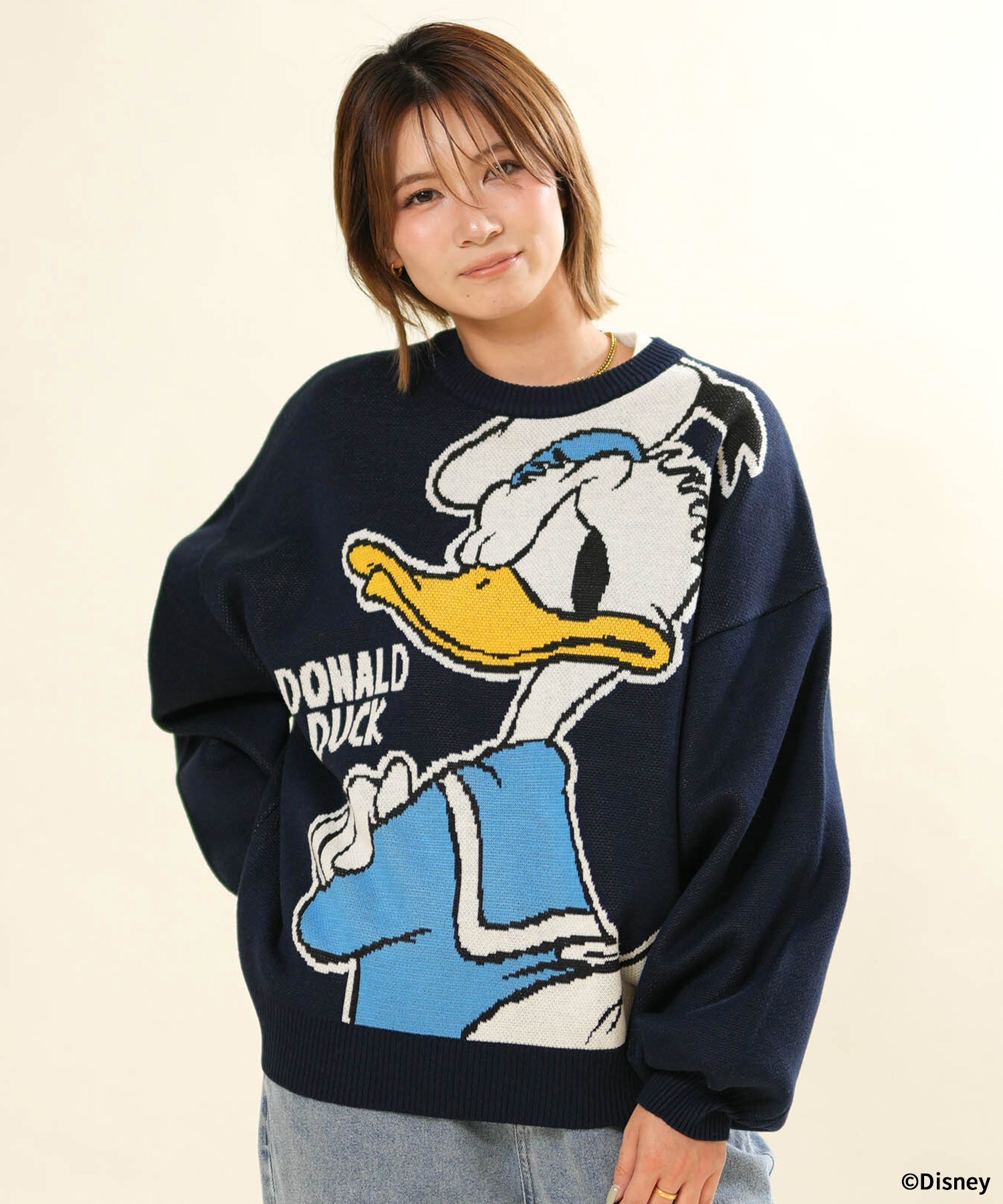 ANTIBAL アンティバル ニット セーター レディース Disney ジャガード