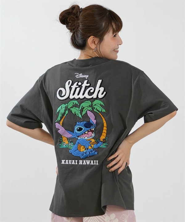 ANTIBAL アンティバル 半袖 Tシャツ レディース バックプリント サガラ刺? スティッチコラボ 263AN2ST910